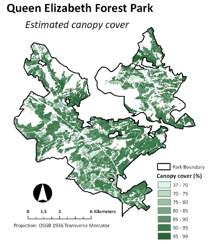 Forest Canopy Density Mapping Software